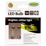 C5W (239) 12V RING Filament-Style LED Number Plate & Interior Festoon Bulbs RW2396FSLED